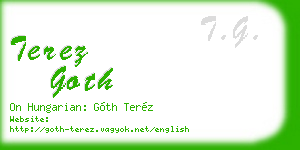 terez goth business card